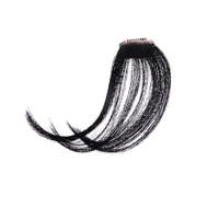 Ipetboom Postizo De Flequillo De Aire Clip Para Mujeres y Accesorio De Extensión De Cabello Negro De Usar