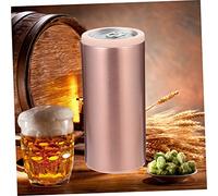 Ipetboom Protector de Botella Inoxidable Portátil Funda Térmica para Cerveza Metálica Aislante para Bebidas Color Rosa Dorado