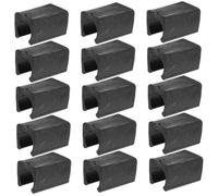 Ipetboom Protectores para Patas de Sillas Forma de U 12 MM para Muebles Tubulares 50 Unidades Negras Antideslizantes para Oficina Comedor y Sala Tapas para Patas Que Protegen Suelos y