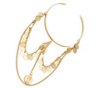 Ipetboom Pulsera de Metal Dorado para Mujer Tipo Brazalete Diseño Único y Resistente, No se Deforma ni Desvanece, Adecuado para Cumpleaños y Año
