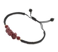 Ipetboom Pulsera Riqueza Feng Shui Unisex de Cuerda Trenzada Marrón Hecha a Mano para Protección, Salud y Uso Diario en Cumpleaños