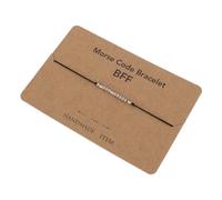 Ipetboom Pulseras De Pareja Creativas De Acero Inoxidable, Pulsera De Mano Para Mujer, Brazaletes Código Morse, Obsequio Para San Valentín y Uso Diario, 2 Piezas