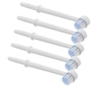 Ipetboom Puntas de Repuesto para Irrigador Bucal 5 Unidades, Cabezales Redondos de Plástico Compatibles para Limpieza Dental, Accesorios para Higiene Oral Diaria y Cuidado de Encías