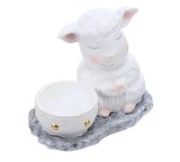 Ipetboom Quemador de Incienso de Resina Forma de Oveja Cenicero Decorativo para Hogar Figura Animal Adorable para Mesa Interior Soporte para Varillas y Bakhoor