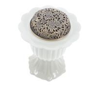 Ipetboom Quemador de Incienso Zen de Cerámica con Tapa Soporte Estable para Conos y Polvo Accesorio Clásico para Ceremonia de Té y