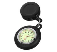 Ipetboom Reloj de Bolsillo Clip para Estudiantes Carátula Oscura Cara Sonriente Resistente Accesorio para Uniforme Escolar