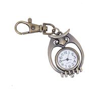 Ipetboom Reloj De Bolsillo con Búho Titular De La Llave Reloj De Bolsillo Vintage Llavero