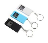 Ipetboom Reloj De Bolsillo Digital Pequeño con Llavero Elegante Portátil para Estudiantes y Enfermeras Uso Diario Pantalla Clara 3 Piezas