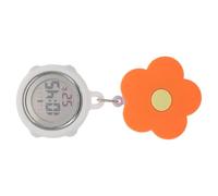 Ipetboom Reloj de Enfermera Digital Broche y Diseño de Flor Reloj de Bolsillo Que Brilla la Oscuridad Clip para Paramédicos y Estudiantes de Enfermería