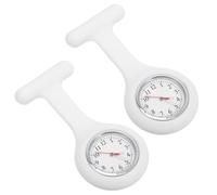 Ipetboom Reloj de Enfermera Pequeño Broche de Acero Inoxidable Reloj de Bolsillo Números Claros y Segundero Accesorio Práctico para Personal Médico y Auxiliar de Enfermería