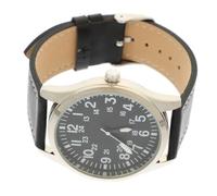 Ipetboom Reloj de Pulsera para Hombre Negro, Cuarzo, Diseño Elegante | Movimiento Preciso, Correa Ajustable, Vidrio y Acero Inoxidable Cuero, Brillo Nocturno y Estilo Sencillo