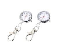 Ipetboom Reloj de Reloj de Bolsillo Minimalista Acero Inoxidable Digital para Profesionales 2 Piezas