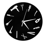 Ipetboom Reloj Moderno de Pared para Barbería Diseño Acrílico Decorativo Adecuado para Salón de Belleza y Peluquería Profesional