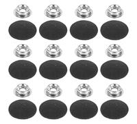 Ipetboom Remaches de Presión para Techos de Coche Pasadores de Botón Negros para Reparación de Tela Interior Kit de 12 Unidades para Fijación sin Desmontaje Piezas Interiores