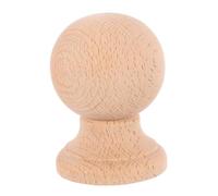 Ipetboom Remates de Madera para Valla y Postes de Cama, Remate Redondo sin Terminar Diseño Artístico Romano para Interiores y Mobiliario