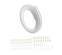 Ipetboom Riel De Cortina Flexible Duradero para Techo para Balcón Guía y Deslizadores Silenciosos Sistema De Rieles para Cortinas De Techo