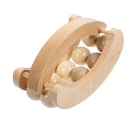 Ipetboom Rodillo De Masaje De Madera Mango Natural Rodillo Muscular Para Relajación Casa o Oficina Herramienta De Masaje y Ligera Para Viajes y Bienestar Personal