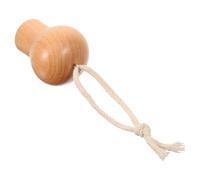 Ipetboom Rodillo Facial Masajeador Portátil de Madera en Forma de Bombilla para Cuidado Facial y Ocular Herramienta Compacta para Masaje de Belleza y Relajación en Casa 1 Unidad