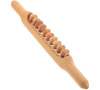 Ipetboom Rodillo Masajeador De Madera Fascia Facial Portátil Para Tratamiento Corporal Hombros Profundos Mango De Amasamiento Cuello Potente Palo De Masaje Para La Circulación De La