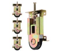 Ipetboom Rodillos para Puertas Correderas de Armario 4 Piezas Poleas Resistentes para Puertas de Espejos y Muebles Ruedas de Repuesto para Herrajes de Armarios de Hogar