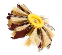 Ipetboom Rueda de Lijado de Papel de Lija Grano 120 para Herramienta Rotativa Rueda de Lijado de Soga de Agave Pulidora Circular para Carpintería y Acabado de Muebles