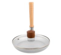 Ipetboom Sartén Japonesa Pequeña Antiadherente con Mango Vertical y Tapa, Mini Cacerola de 17 Cm para Huevos y Oyakodon, Utensilio Compacto para Cocina de Gas y Restaurante