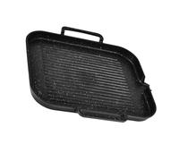 Ipetboom Sartén para Inducción sin Humo Bandeja para Barbacoa Multifuncional Plancha Antiadherente para Asar Carne Pollo y Verduras Casa Diseño Único para Drenaje de Aceite Negro