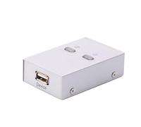 Ipetboom Selector USB 20 Automático para Compartir Impresora y Escáner Conmutador de Dispositivos USB sin Cables 2 Puertos para Ordenador Adecuado para Oficina y Uso Doméstico