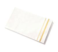 Ipetboom Servilletas Desechables Blancas Borde Dorado 100 Unidades Papel Absorbente Engrosado para Bodas Cenas Fiestas y Despedidas de Soltera Accesorios para Eventos Elegantes