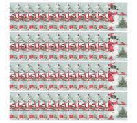 Ipetboom Servilletas Navideñas Impresas 100 Unidades Diseño de Muñeco de Nieve Papel de Servilleta para Fiestas y Celebraciones Suministros Navideños para Ambiente Festivo