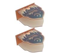 Ipetboom Servilletero de Madera 2 Piezas para Mesa, Soporte Rústico para Servilletas de Papel, Dispensador de Servilletas de Cóctel, Organizador para Cocina y Cenas Festivas Eid