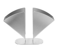 Ipetboom Servilletero de Sobremesa de Acero Inoxidable Forma de Abanico Base Decorativa para Pañuelos Grandes de Resistente y Elegante para Uso Doméstico y Restaurantes