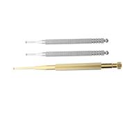 Ipetboom Set de 3 Herramientas para Masaje de Oídos y Auriculoterapia, Bolígrafos de Inoxidable y Cobre con Resorte, Sonda Puntual Portátil para Automasaje y Diagnóstico Profesional
