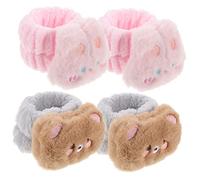 Ipetboom Set De 4 Pulseras Para El Cuidado De La Piel Y Maquillaje Facial Para Spa Yoga Y Absorción De Humedad.