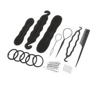Ipetboom Set de 79 Piezas de Herramientas de Trenzado para Moños y Peinados Diy, Accesorio de Plástico Fácil de Transportar para Uso en Casa y Cenas