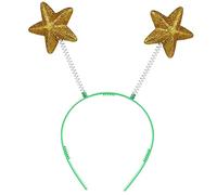 Ipetboom Set de 8 Diademas Estrellas de Lentejuelas para Niña, Accesorio Pelo Diseño Pentagrama, Material Plástico y Espuma, Adecuado para Cumpleaños y Concursos