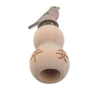 Ipetboom Silbato de Madera Diseño de Calabaza Llamador de Pájaros Portátil para Silbato de Lengua para Entrenamiento y Observación de Aves Juguete Educativo al Aire Libre