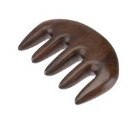 Ipetboom Silla Masajeadora De Madera De Peine De Masaje Para Cabelludo Herramienta De Relajación Ergonómica Con Diseño De Cinco Dientes Para Aliviar Estrés y