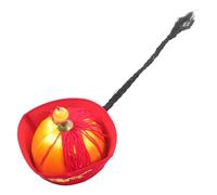 Ipetboom Sombrero Chino de con Trenza Accesorio Retro para Cosplay y Sombrero Dinastía Qing para Adultos