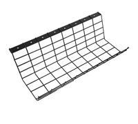 Ipetboom Soporte de Almacenamiento de Cables Negro para Debajo del Escritorio Estantería de Hierro sin Perforaciones Organizador Versátil para Oficina y Hogar Rejilla para Gestión