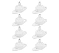 Ipetboom Soporte de Pared para Sensor de Alarma Infrarroja Pir 8 Piezas Plástico y Metal Resistente Montaje Compacto para Alarma Doméstica y Comercial Soporte para Detector de