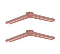 Ipetboom Soporte de TV Portátil para 40 Pulgadas Patas de Pedestal Tornillos de Montaje Base de Soporte de Repuesto en Color Rosa Dorado Paquete Independiente 1 Par para Mesa y Centro