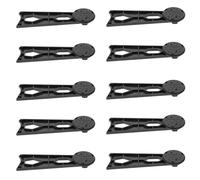 Ipetboom Soporte Giratorio Pequeño para Marcos de Fotos, Portafotos de Mesa de Plástico Negro, Pedestal para Exhibición de Cuadros y Obras de Arte, Soporte para Hogar y Oficina, Accesorio