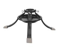 Ipetboom Soporte para Árbol de Navidad Real Verde de Hierro Base Metálica Redonda Ajustable Mediana con Abrazadera de Tornillo Soporte Estable para Decoración Navideña Interior y