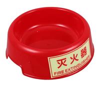 Ipetboom Soporte para Extintor de Incendios de Plástico Fluorescente Base Estable para Extintor de 1 Kg Organizador Resistente al Fuego para Seguridad Doméstica y Comercial