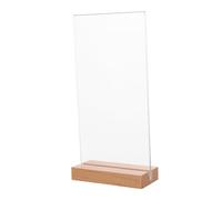 Ipetboom Soporte para Letrero de Menú Madera Exhibidor de Escritorio Versátil para Publicidad Restaurantes y Tiendas Base Estable y Duradero