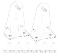 Ipetboom Soportes de Sujeción para Persianas Horizontales 1 Pulgada Pom Transparentes Clips de Soporte Inferior para Persianas y Estores Accesorios para Ventanas 8 Piezas