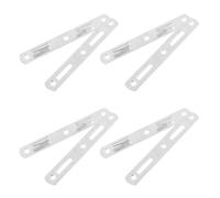 Ipetboom Sujetadores para Barandilla de Cama de Hierro Redondos, Gancho de Bisagra para Muebles, 4 Pares, Accesorios Resistentes para Soporte y Conexión de Marcos, Uso en Muebles Pesados