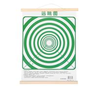 Ipetboom Tabla de Entrenamiento Visual Profesional para Aliviar Fatiga Ocular Marco de Madera Póster de Ejercicios para Músculos Oculares Herramienta Óptica para Casa y Oficina