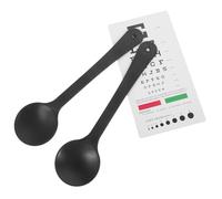 Ipetboom Tabla de Examen Visual con Oclusor de Mano Doble Cara Herramienta General para Optometría Adecuada para Uso en Consultorios Escuelas y Hogar Medición Precisa de Agudeza Visual